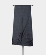 Valerio Milano 3-Piece Italian Men's SuiBlack Plaid 100% Wool Triple Classic Suit W/ Straight Leg Trousers
