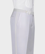 Valerio Milano Black Gem Stone Detailed White Custom Tuxedo Suit