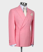 Valerio Milano Double Breasted Pink Men’S Suit
