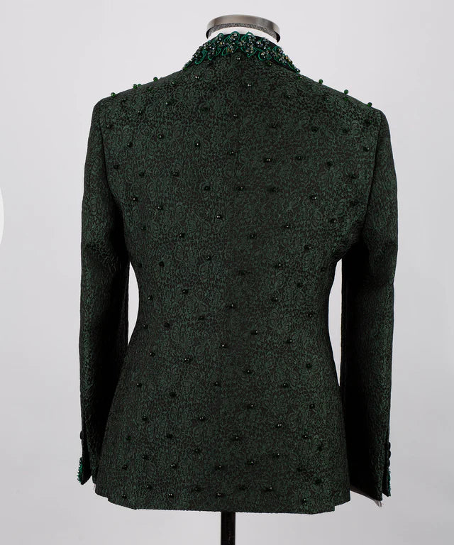 Green Handmade Custom Desing Tuxedo