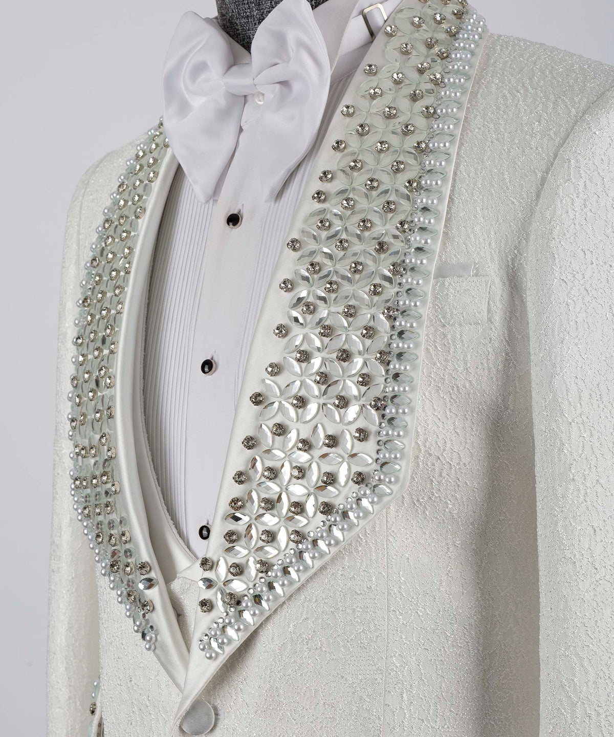 Valerio Milano Men's White Front One Button Handmade Custom Desing Classic Vest Suit