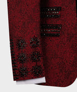 Valerio Milano Black Gem Stone Red Custom Tuxedo