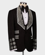 Valerio Milano Men's Black 100% Silk Satin Front One Button Vest Suit W/ Pant