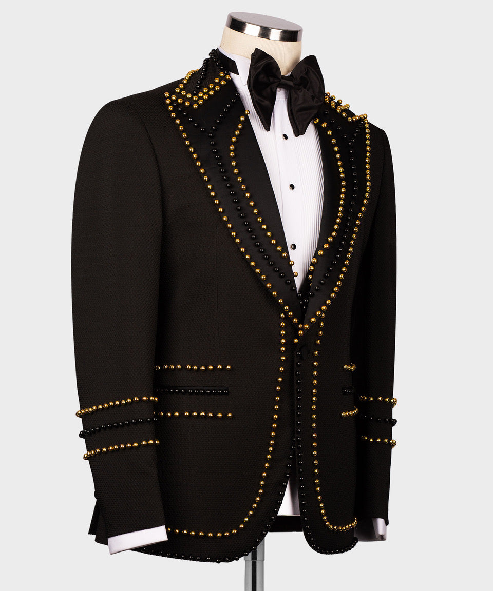 Valerio Milano Men's Custom Desing Tuxedo Classic Vest Suit W/ Pant