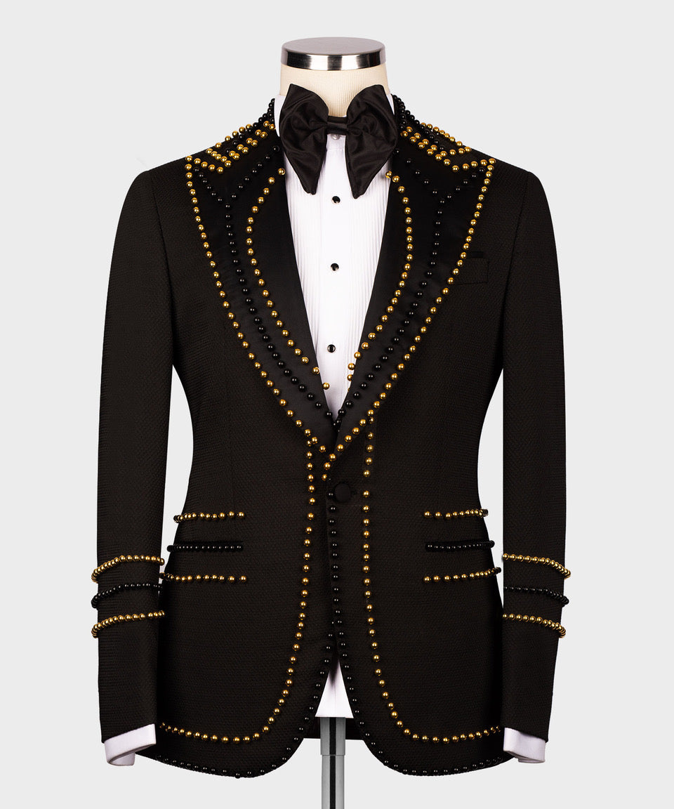 Valerio Milano Men's Custom Desing Tuxedo Classic Vest Suit W/ Pant