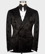 Valerio Milano Black Patterned Custom Tuxedo