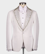 Valerio Milano Men's White Custom Desing Classic Vest Suit W/ Bowtie