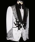 Valerio MilanoFlower Embroidered White Custom Tuxedo