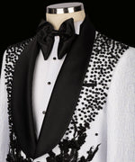 Valerio MilanoFlower Embroidered White Custom Tuxedo