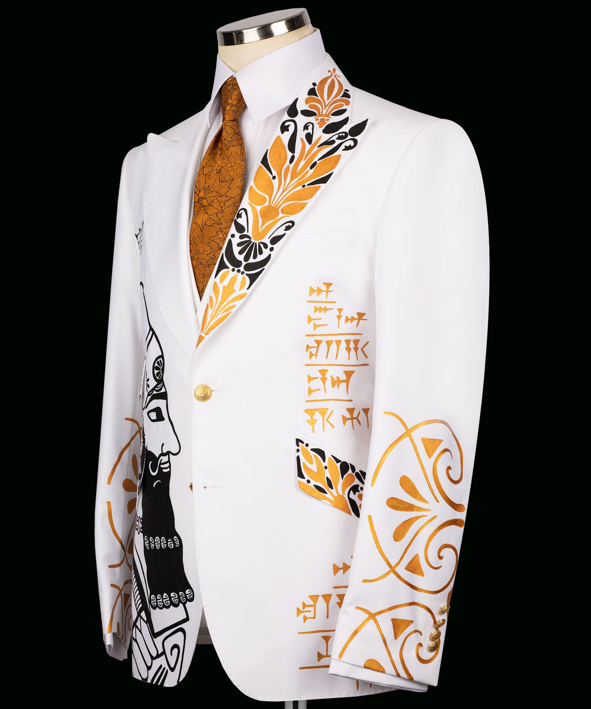 Valerio MilanoMen's Luxury Handmade Tuxedo Front One Button Custom Desing Vest Suit