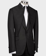 Beyaz Tuxedo Double Collar