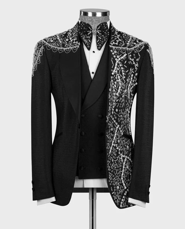 Valerio Milano -Black-Crystal Jewelried SpecialTuxedo