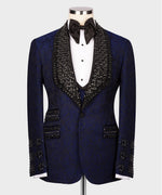 Valerio Milano ItalianMen's BLUE 100% Silk Satin Front 1 Button Vest Suit W/ Pant