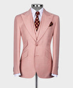 Valerio Milano 3-Piece Italian Men's Suit100% Wool Front 2 Button Triple Classic Suit Straight Leg Trouser
