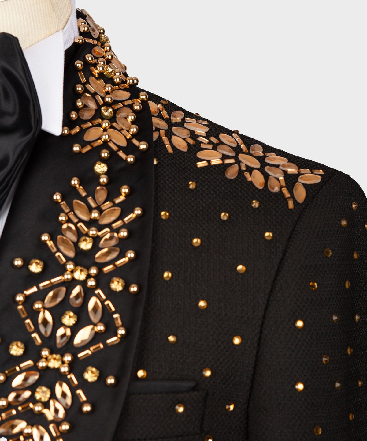 Valerio MilanoMen's Black Front One Button Custom Desing Vest Suit W/ Trousers