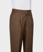 Double Breasted Brown Men'S Suit