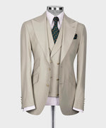 Gray Big Size Suit With Classic Vest