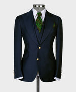 Dark Blue Big Size Suit With Classic Vest