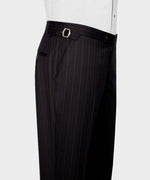 Valerio Milano 3-Piece Italian Men's Suit Black 100% Wool Triple Classic Vest Suit W/ Straight Leg Trousers