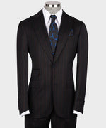 Valerio Milano 3-Piece Italian Men's Suit 100% Wool Dot Seam Front Two Buttons Triple Classic Vest Suit