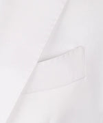 Valerio Milano 3-Piece Italian Men's Suit White 100% Wool Pointed Collar Triple Classic Suit W/ Straight Leg Trousers