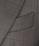 Valerio Milano 3-Piece Italian Men's Suit Gray 100% Wool Dot Seam Triple Classic Suit W/ Straight Leg Trousers