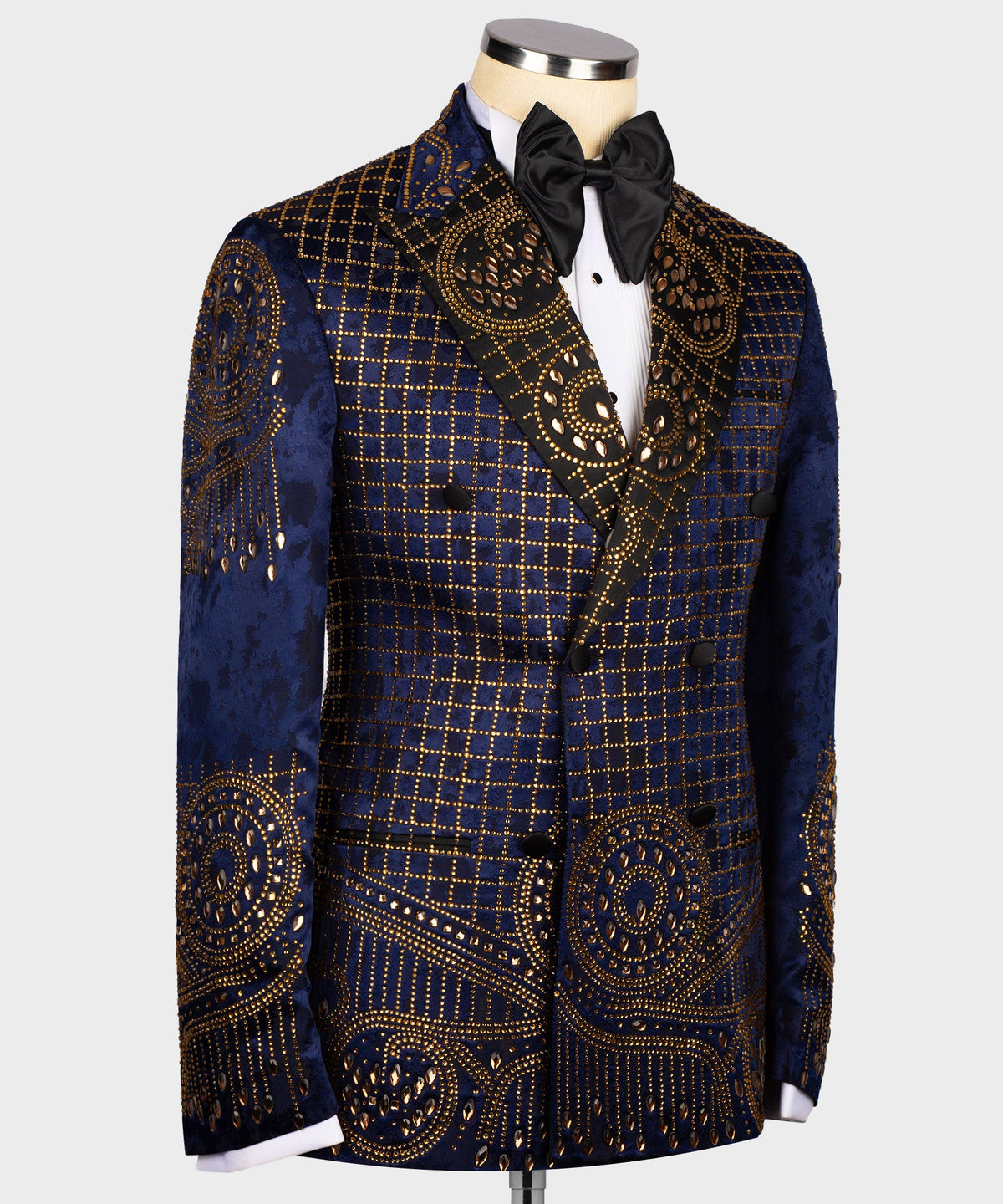 Valerio Milano Men's Blue100% Silk Satin Custom Desing Classic Vest Suit W/ Pant