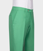 Valerio MilanoMen's Light Green 100% Silk Satin Custom Desing Classic Vest suit W/ Pant