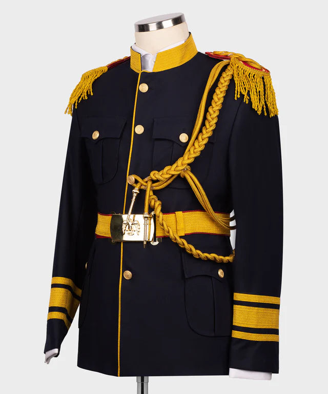 Valerio Milano-Military Themed Custom Desing Blue Tuxedo