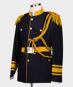 Valerio Milano-Military Themed Custom Desing Blue Tuxedo