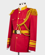 Military Themed Custom Desing Red Tuxedo
