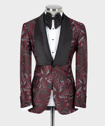 Floral Pattern Tuxedo Rose