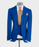 Classic Suit With Vest Blue