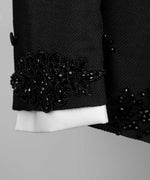 Valerio Milano Men's Black Front One Button Custom Desing Vest Suit W/ Pants And Bowtie