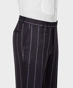 Pinstripe Brown Double Breasted Suit
