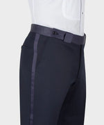 Valerio Milano Navy Blue Embossed Fabric