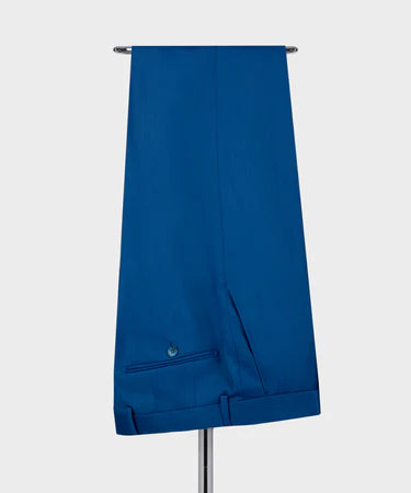 Valerio Milano 3-Piece Italian Men's SuitBlue 100%Wool Golden Button Business Triple Classic Suit