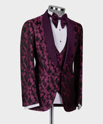 Valerio MilanoDouble Lapeled Purple Tuxedo