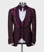 Valerio MilanoDouble Lapeled Purple Tuxedo