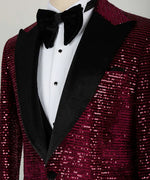 Valerio Milano Velvet Tuxedo Burgundy-Black