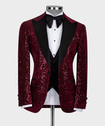 Valerio Milano Velvet Tuxedo Burgundy-Black
