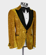 Velvet Tuxedo Gold - Black