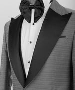 Valerio Milano Black Satin Collar Gray Tuxedo