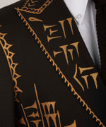 Valerio Milano Men's Painting Tuxedo Custom Desing Vest Suit And Trousers
