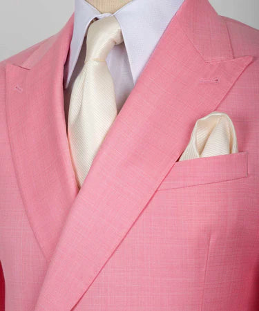 Valerio Milano Double Breasted Pink Men’S Suit
