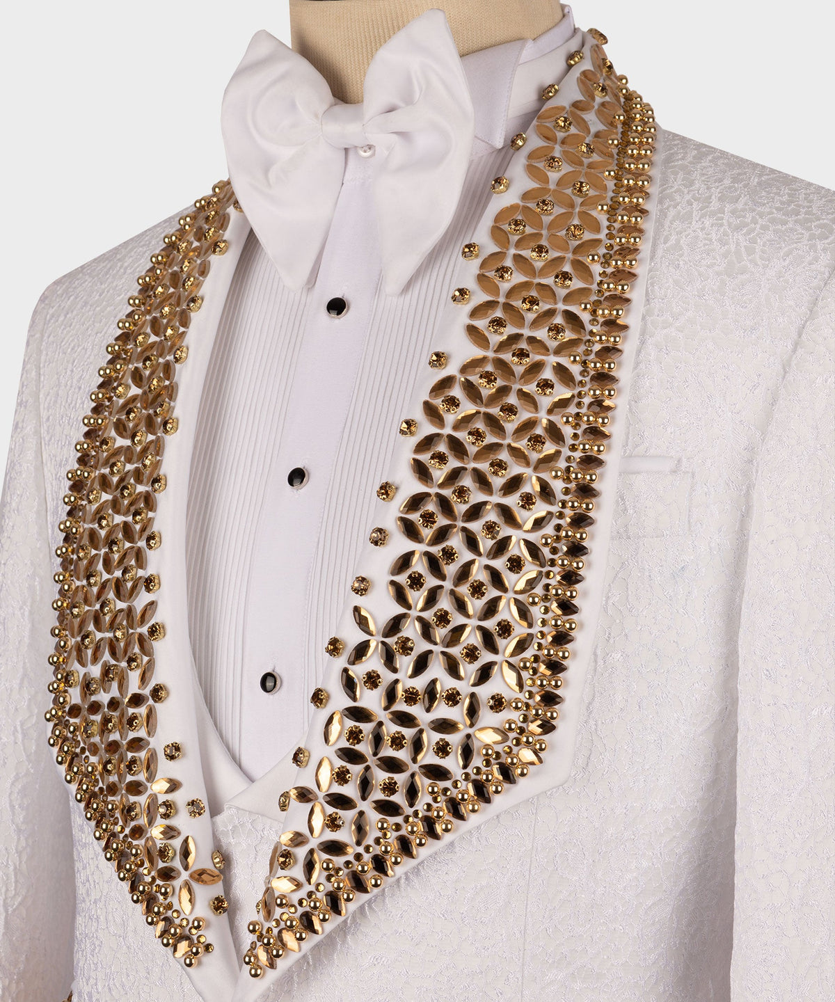 Valerio Milano Men's White Custom Desing Front One Button Vest Suit W/ Pant