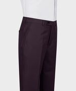 Eggplant Double Breasted Gold Button Men’S Suit