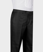 Valerio MilanoMen's Black Stone Embroidered Tuxedo Custom Desing Vest Suit