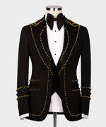 Valerio Milano Men's Custom Desing Tuxedo Classic Vest Suit W/ Pant