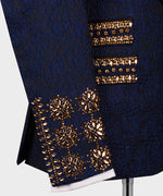 Valerio Milano Gold Gem Stone Dark Blue Special Tuxedo